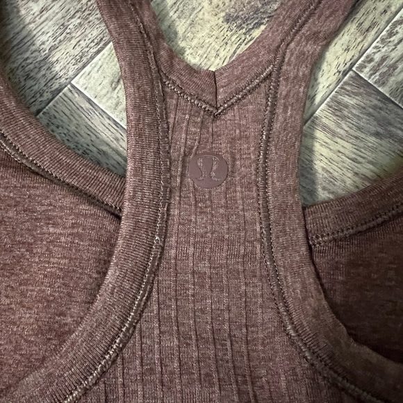 Lululemon Ribbed Brown Tank Top - Picture 3 of 4